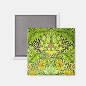 William Morris Yellow & Green Floral Wallpaper Magneet (Voorkant / Achterkant)