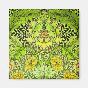 William Morris Yellow & Green Floral Wallpaper Magneet