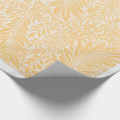 William Morris YELLOW LEAF PATTERN GIFT WRAP Cadeaupapier (Hoek)