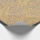 William Morris YELLOW LEAF PATTERN GIFT WRAP Cadeaupapier (Hoek)
