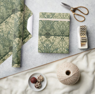 William Morris Zeewier Vintage Bloem Art Nouveau Cadeaupapier