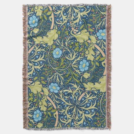 William Morris Zeewierpatroon Deken (Voorkant Verticaal)