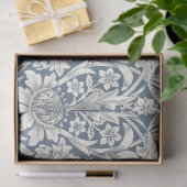 William Morris Zonnebloem Blauw en Wit Decoupage Tissuepapier (Geschenk)