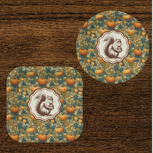 William Morris Zonnebloem Eekhoorn Papieren Bordje