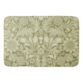 William Morris Zonnebloem Groene Bloem Badmat (Voorkant)