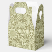 William Morris Zonnebloem Groene Bloem Bedankdoosjes (Geopend)