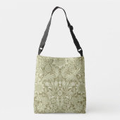 William Morris Zonnebloem Groene Bloem Crossbody Tas (Achterkant)