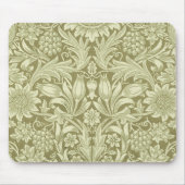 William Morris Zonnebloem Groene Bloem Muismat (Voorkant)