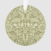 William Morris Zonnebloem Groene Bloem Ornament (voorkant)