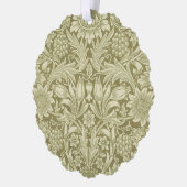 William Morris Zonnebloem Groene Bloem Ornament Kaart (Links)