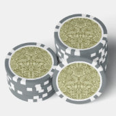William Morris Zonnebloem Groene Bloem Poker Chips (Opstapeling)