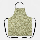 William Morris Zonnebloem Groene Bloem Schort (Voorkant)