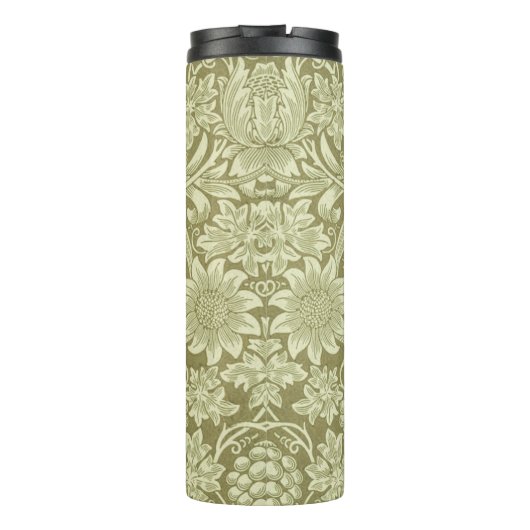 William Morris Zonnebloem Groene Bloem Thermosbeker (Achterkant)