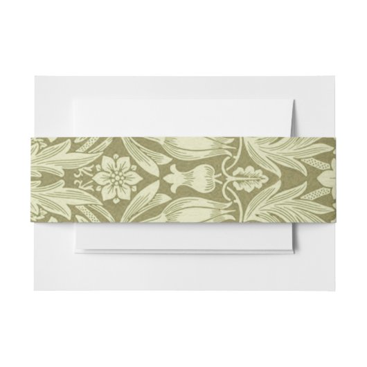 William Morris Zonnebloem Groene Bloem Uitnodigingen Wikkel (Voorkant Voorbeeld)