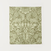William Morris Zonnebloem Groene Bloem Wandkleed (Voorkant)