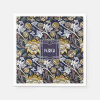 William Morris Zonnebloem monogram naam