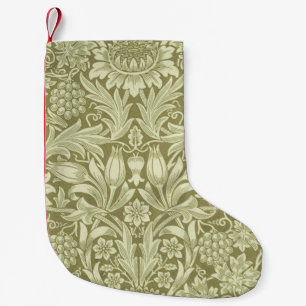 William Morris Zonnebloem Vintage Olijfgroene Dama Kleine Kerstsok