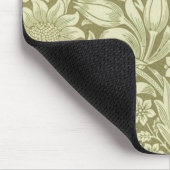 William Morris Zonnebloem Vintage Olijfgroene Dama Muismat (Hoek)