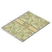 William Morris Zonnebloem Vintage Olijfgroene Dama Notitieboek (Linkerzijde)