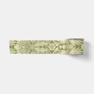 William Morris Zonnebloem Vintage Olijfgroene Dama Satijnen Lint