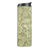 William Morris Zonnebloem Vintage Olijfgroene Dama Thermosbeker (Gedraaid links)