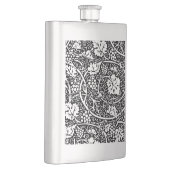 William Morris zwart-wit druivenrank patroon Heupfles (Rechts)