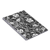 William Morris zwart-wit druivenrank patroon Notitieboek (Rechterzijde)
