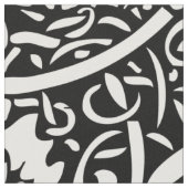William Morris zwart-wit druivenrank patroon Stof (Close Up)