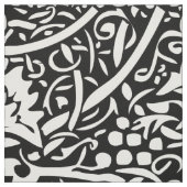 William Morris zwart-wit druivenrank patroon Stof (Swatch)