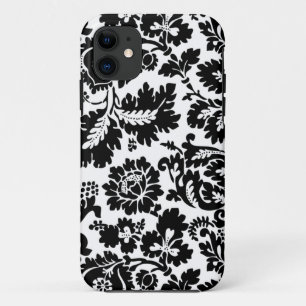 William Morris Zwart Wit Venetiaans Bloemmotief Case-Mate iPhone Case