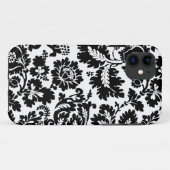 William Morris Zwart Wit Venetiaans Bloemmotief Case-Mate iPhone Case (Achterkant (horizontaal))