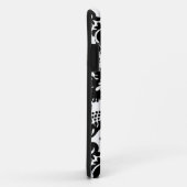 William Morris Zwart Wit Venetiaans Bloemmotief Case-Mate iPhone Case (Achterkant/rechts)