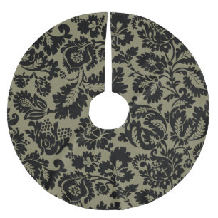 William Morris Zwart Wit Venetiaans Bloemmotief Kerstboom Rok