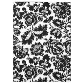 William Morris Zwart Wit Venetiaans Bloemmotief Klembord (Achterkant)