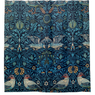 William Morris's (1834-1896) Het beroemde vogelpat Douchegordijn