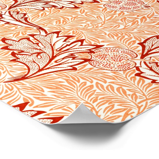 William Morris's beroemde Apple-patroon Poster (Hoek)