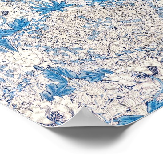 William Morris's beroemde Honeysuckle patroon Poster (Hoek)