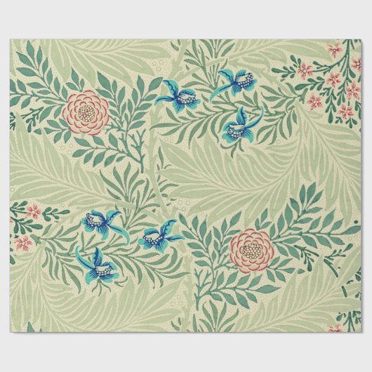 William Morris's beroemde patroon van Larkspur Cadeaupapier (Vlak)