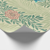 William Morris's beroemde patroon van Larkspur Cadeaupapier (Hoek)
