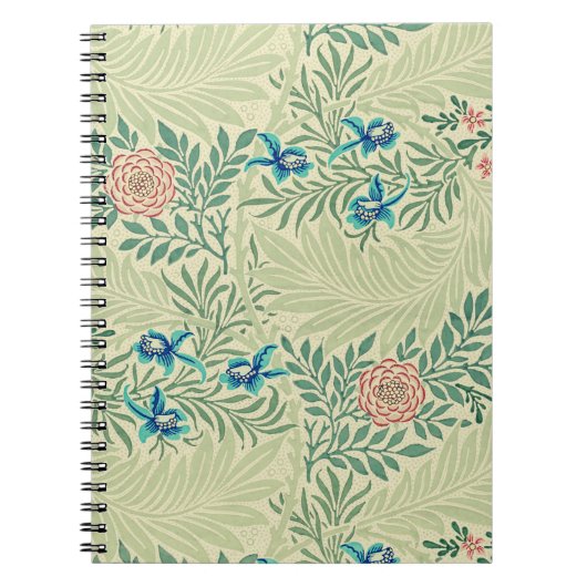William Morris's beroemde patroon van Larkspur Notitieboek (Voorkant)