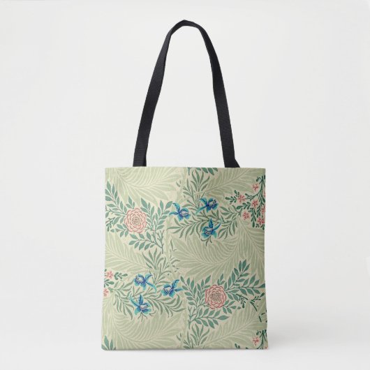 William Morris's beroemde patroon van Larkspur Tote Bag (Voorkant)