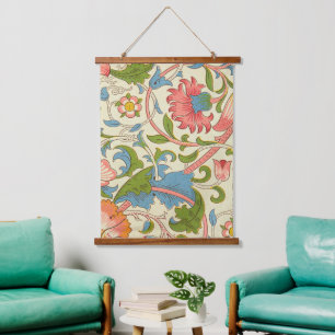 William Morris's beroemde patroon van Lodden Hangend Wandkleed