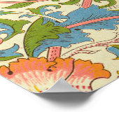 William Morris's beroemde patroon van Lodden Poster (Hoek)