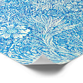 William Morris's beroemde patroon van Marigold Poster (Hoek)