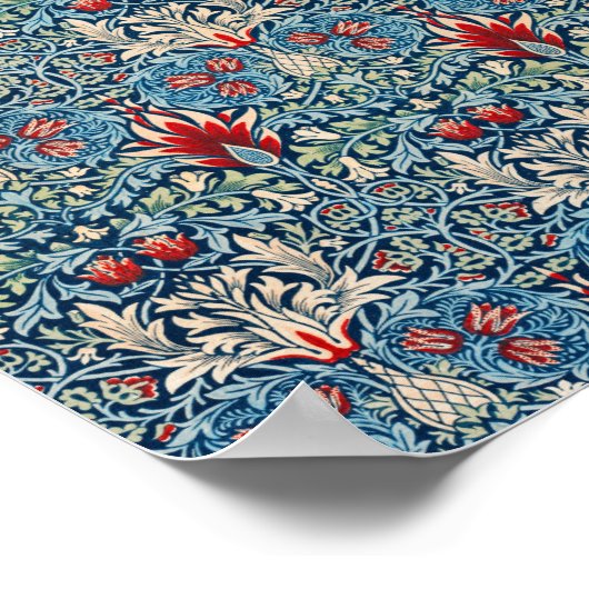 William Morris's beroemde patroon van Snakeshead Poster (Hoek)