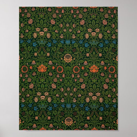 William Morris's beroemde patroon van Tulip Poster (Voorkant)