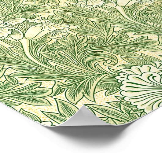 William Morris's beroemde patroon van Tulip Poster (Hoek)
