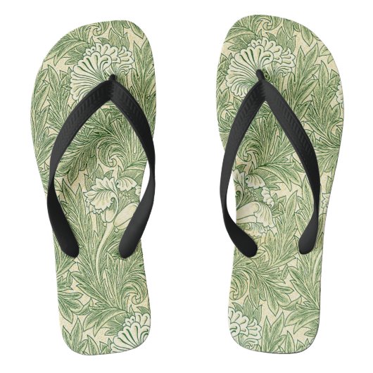 William Morris's beroemde patroon van Tulip Teenslippers (Voetbed)