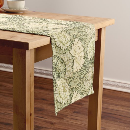 William Morris's chrysanthemumpatroon Korte Tafelloper (Voorbeeld)