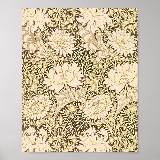 William Morris's chrysanthemumpatroon Poster (Voorkant)